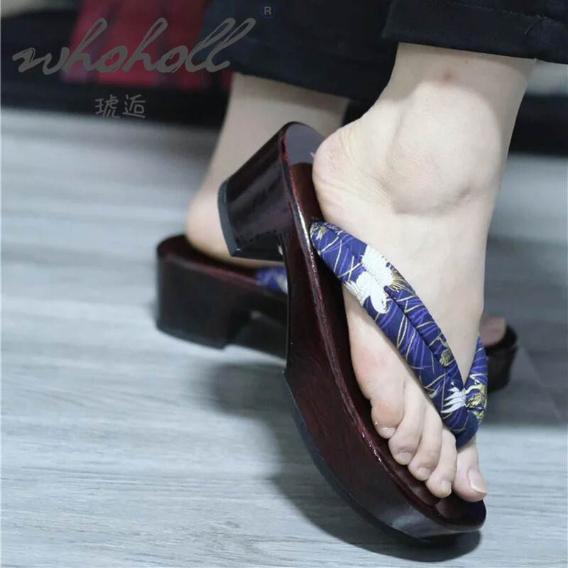 Geta Wooden Sandal - Japanse Houten Krijgt Zomer Vrouwen Slippers