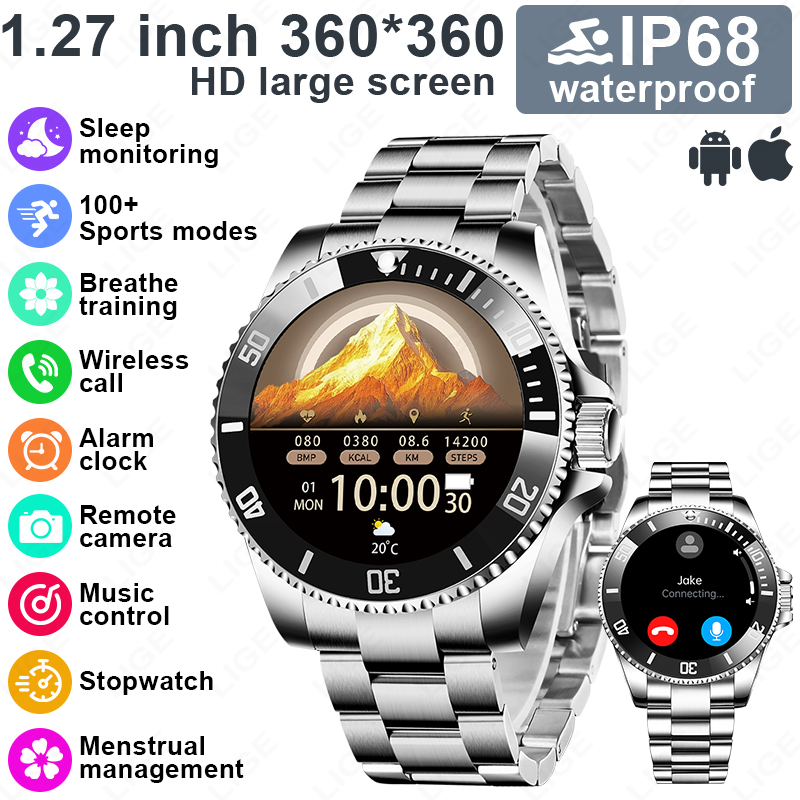 Japanese Luxury Lifestyle - LIGE Nieuwe Stijl Luxe Smartwatch Als