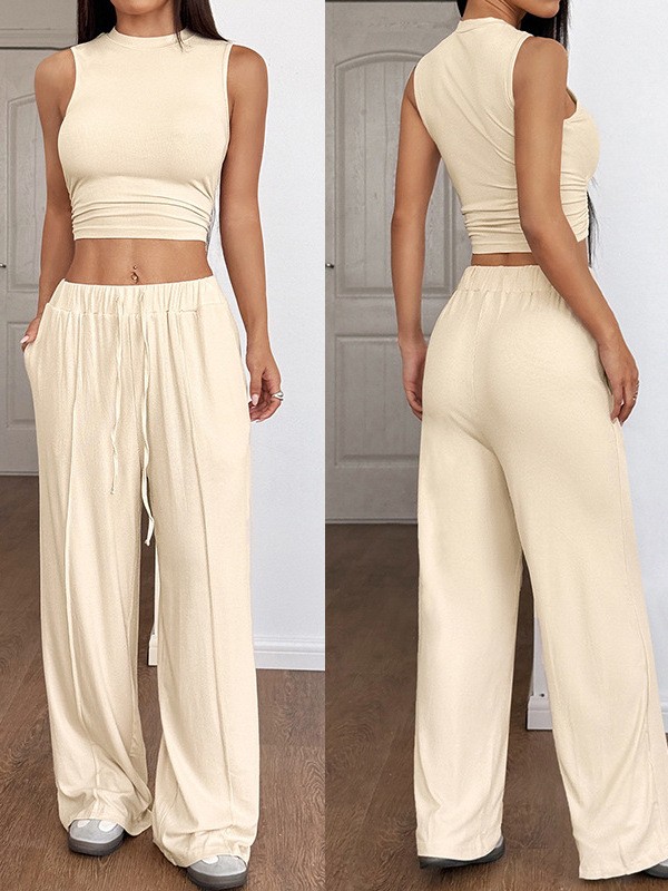 Matcha - 2-delig zomerset Y2K tanktop met hoge