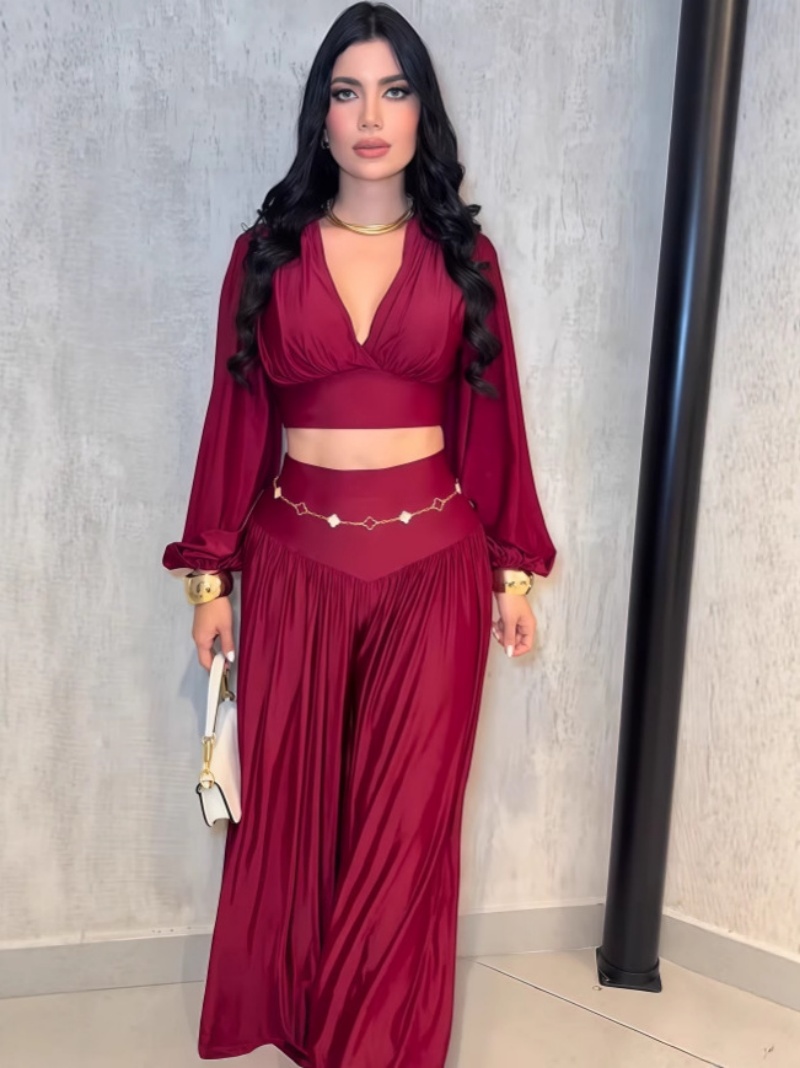 Matcha - Tweedelige damesset met korte mouwen, buikvrij