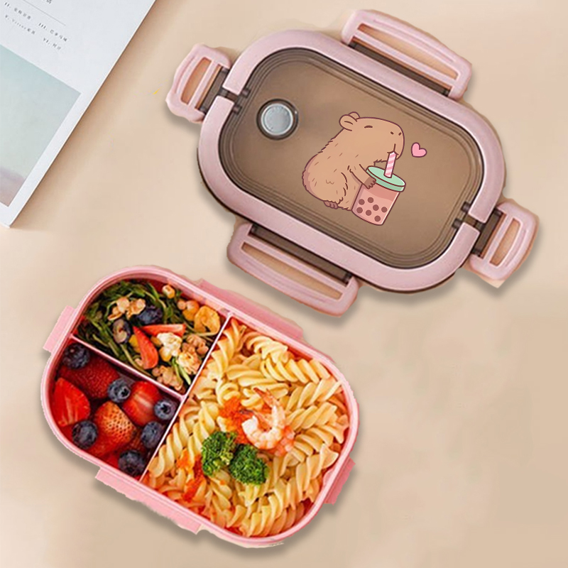 Bento Box - Capybara Bento Lunchbox Anime Dieren Print