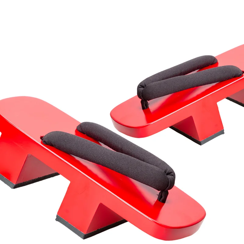Geta Wooden Sandal - Dames Cosplay Schoenen Rood Geschilderde Hoge