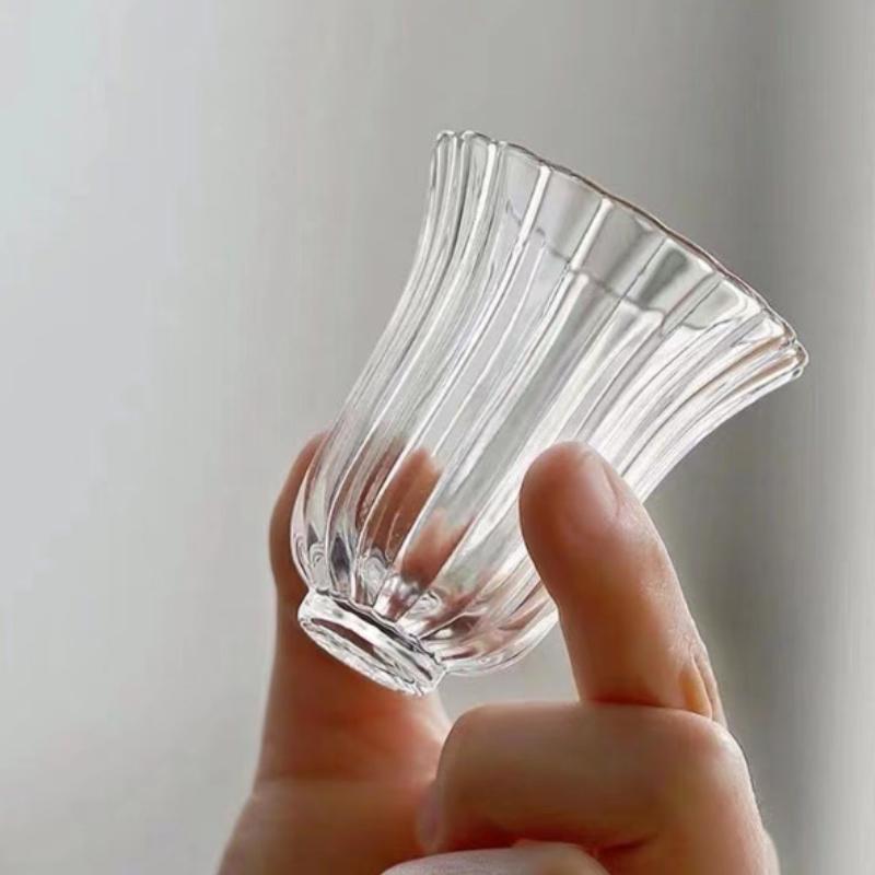 Japanese Tea - 50ml Mini Bloemblaadjes Glazen Theekopjes Japanse