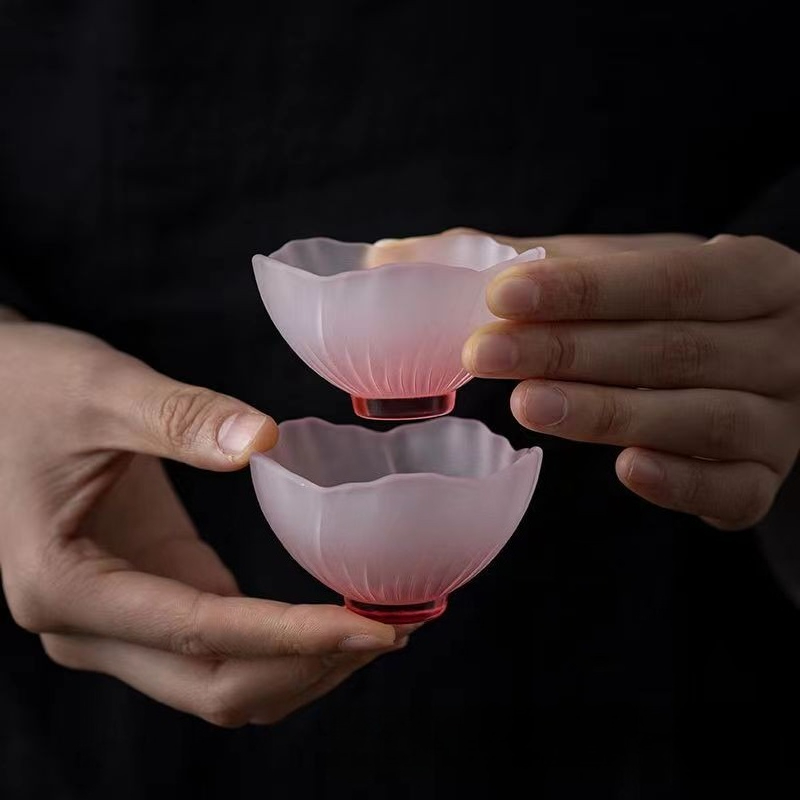 Roze hittebestendige glazen ko - Japanese Snacks recensie en prijs