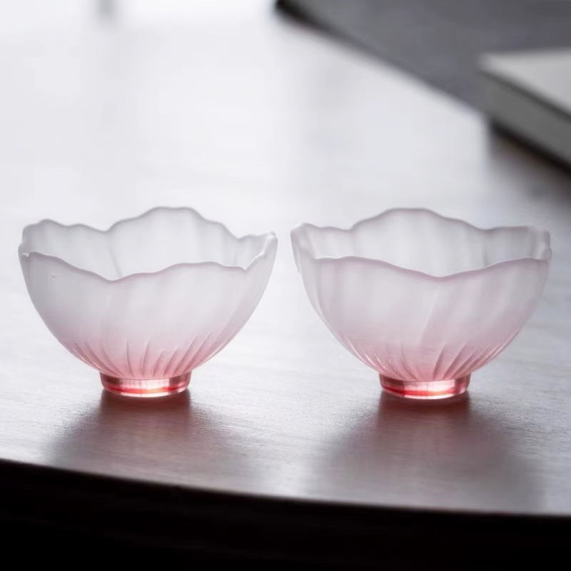Roze hittebestendige glazen ko - Japanese Snacks recensie en prijs