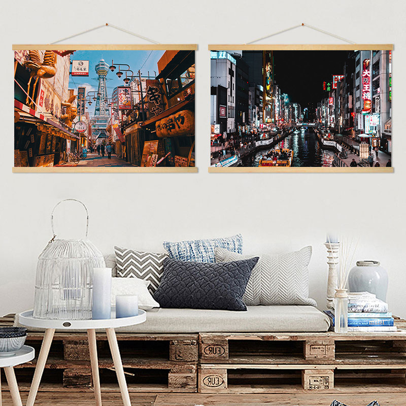 Japanse straatbeeld schilderij - Japanese Restaurant Lifestyle recensie en prijs