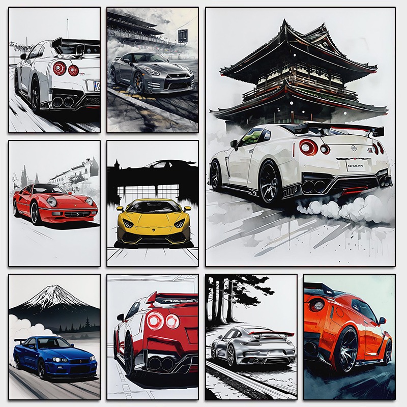 Japanse stijl Supercar Wall Ar - Japanese Luxury Lifestyle recensie en prijs