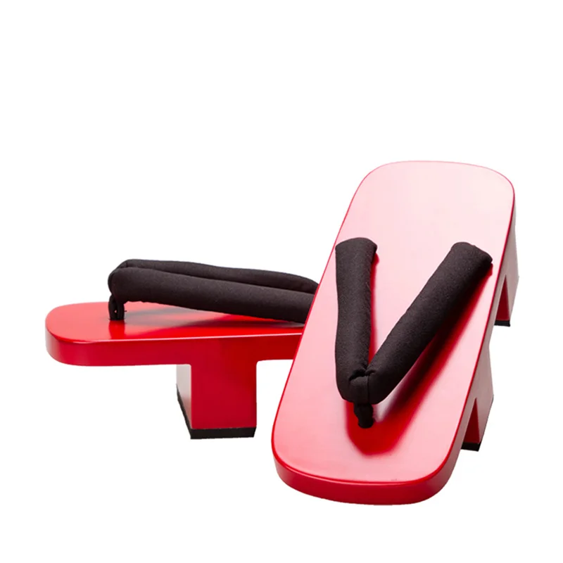 Dames Cosplay Schoenen Rood Ge - Geta Wooden Sandal recensie en prijs