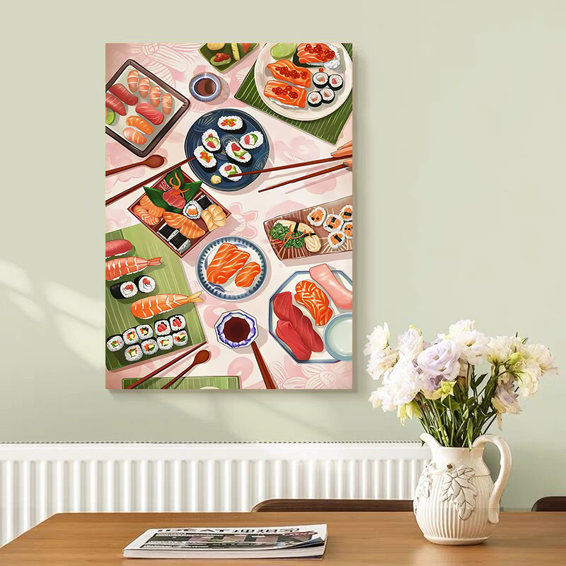 Sushi Zalm Poster Prints Keuke - Japanese Restaurant Lifestyle recensie en prijs