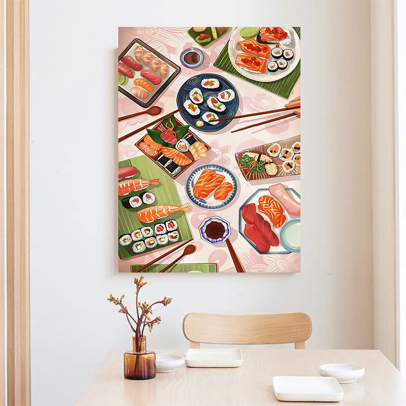 Sushi Zalm Poster Prints Keuke - Japanese Restaurant Lifestyle recensie en prijs