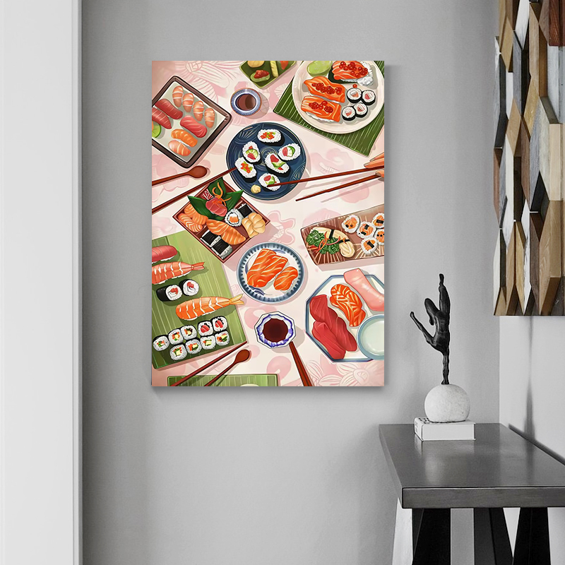 Sushi Zalm Poster Prints Keuke - Japanese Restaurant Lifestyle recensie en prijs