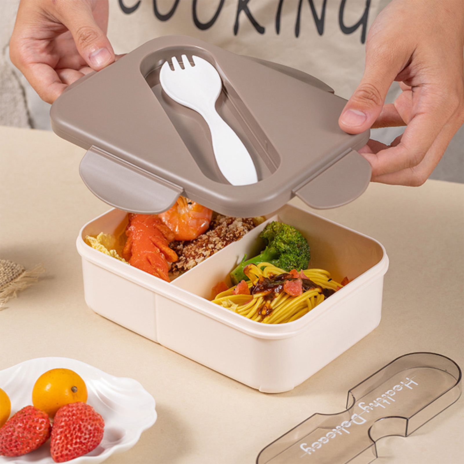 Student Lunchbox Met Vork Plas - Bento Box recensie en prijs