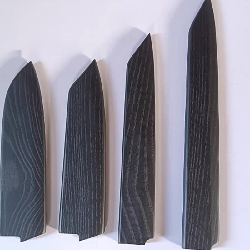 Zwarte lak eikenhouten schede  - Japanese Knife recensie en prijs