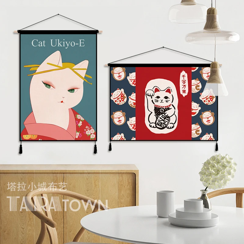 Japanse Lucky Cat Doek Art Ani - Japanese Restaurant Lifestyle recensie en prijs
