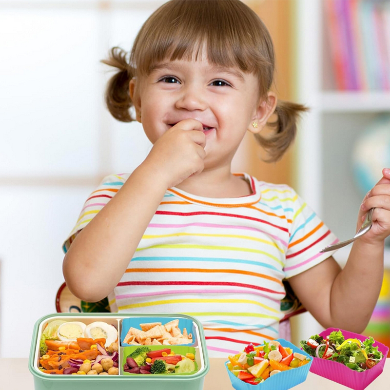 8PCS Siliconen Lunchbox Verdel - Bento Box recensie en prijs