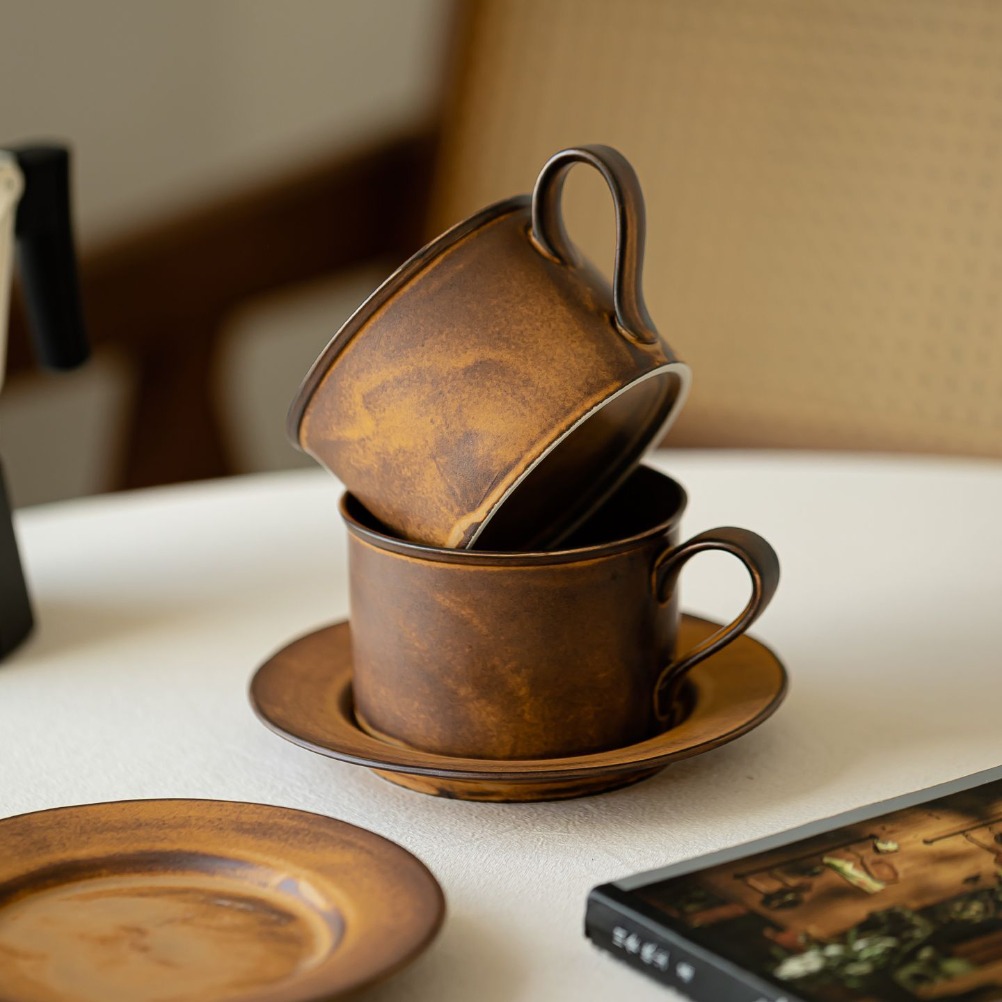 Japanse retro koffiekop en -sc - Japanese Pottery recensie en prijs