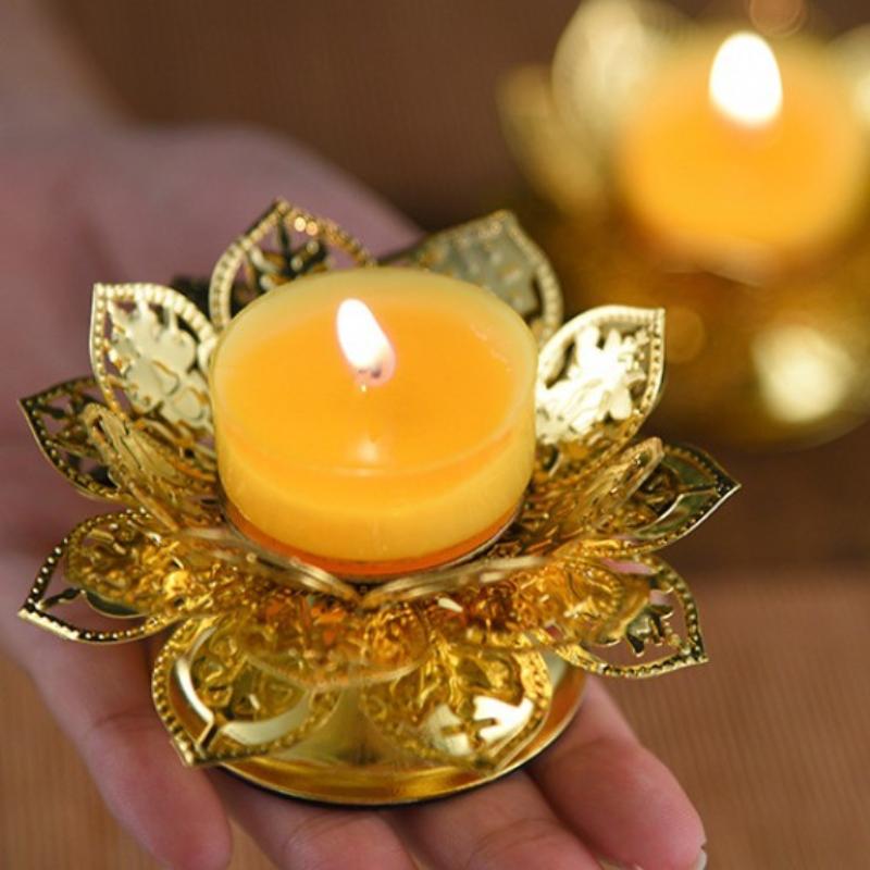 Theelichthouder Goud Lotus Des - Incense Holder recensie en prijs