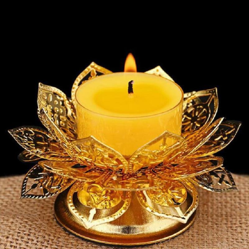 Theelichthouder Goud Lotus Des - Incense Holder recensie en prijs
